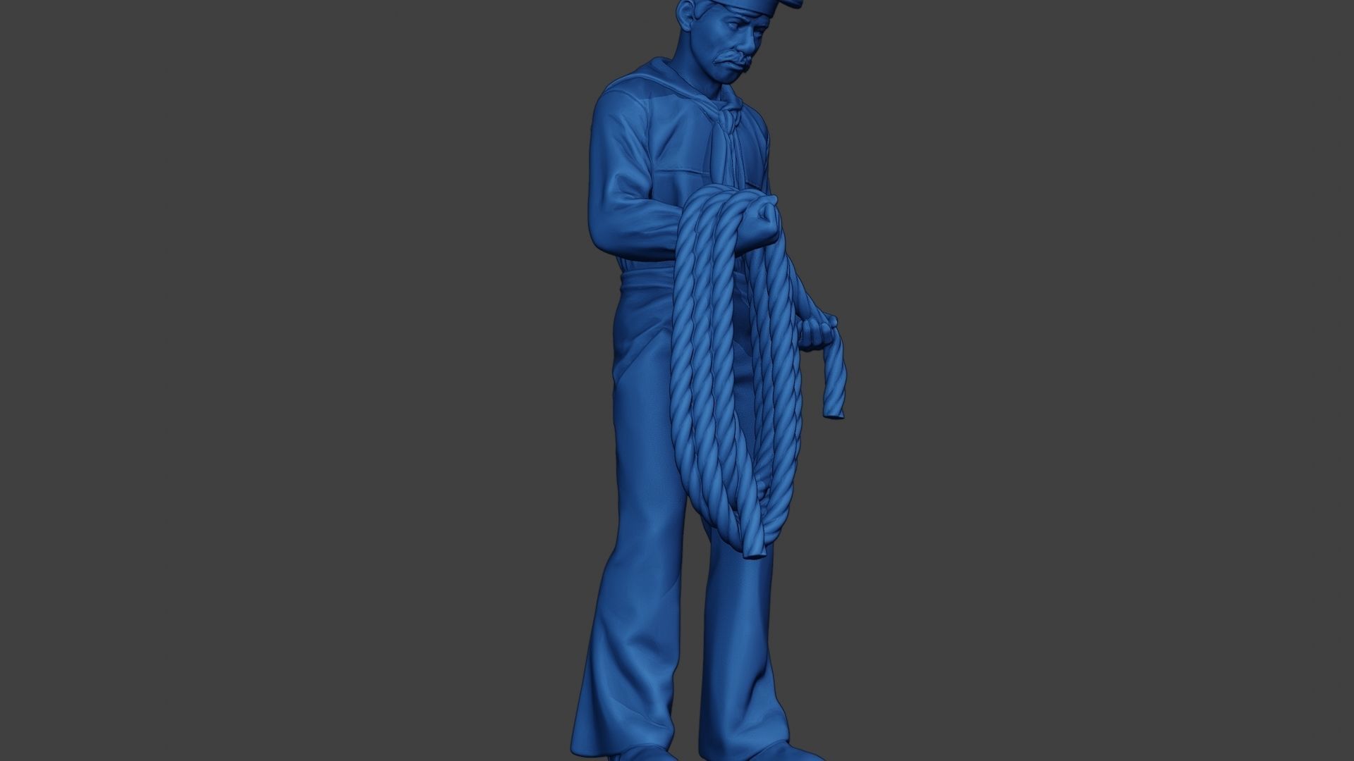 American Sailor Civil War Union Rope ACWUS2 3D print model_13