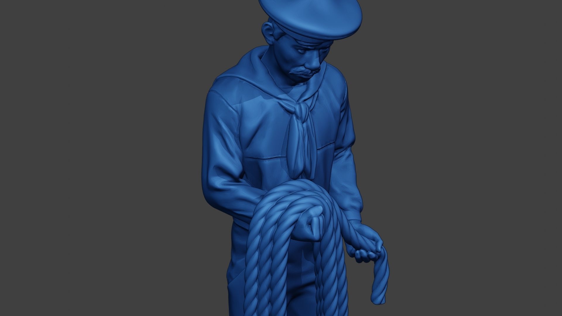 American Sailor Civil War Union Rope ACWUS2 3D print model_19
