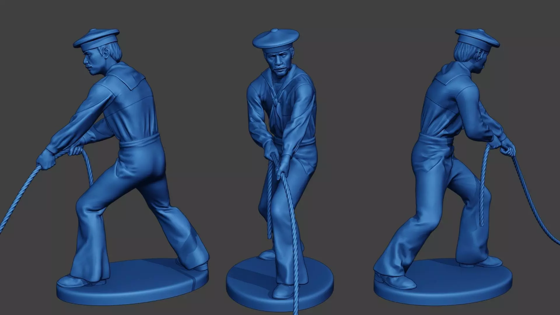 American Sailor Civil War Union Rope2 ACWUS2 3D print model