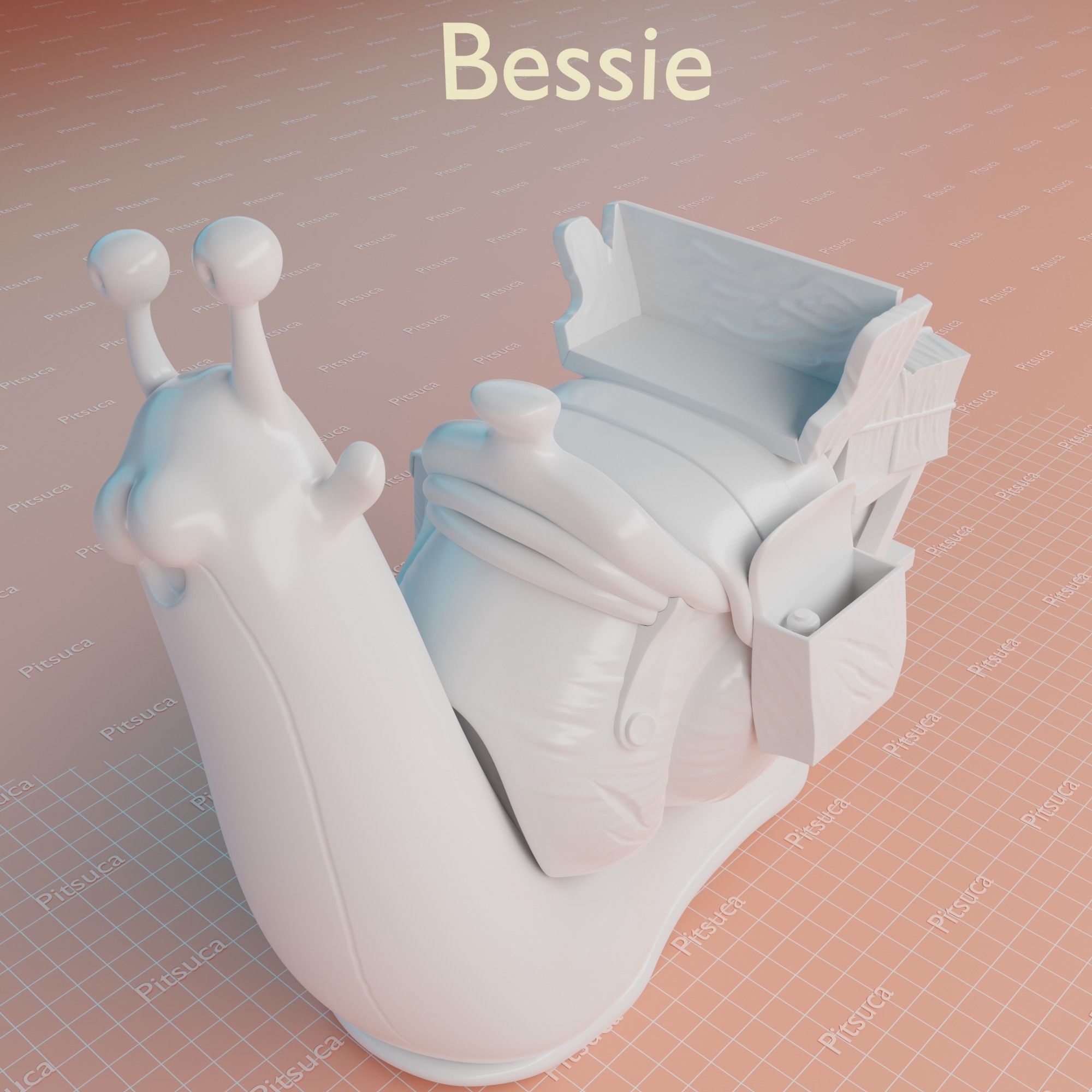 Bessie the snail from Amphibia 3D print model_2