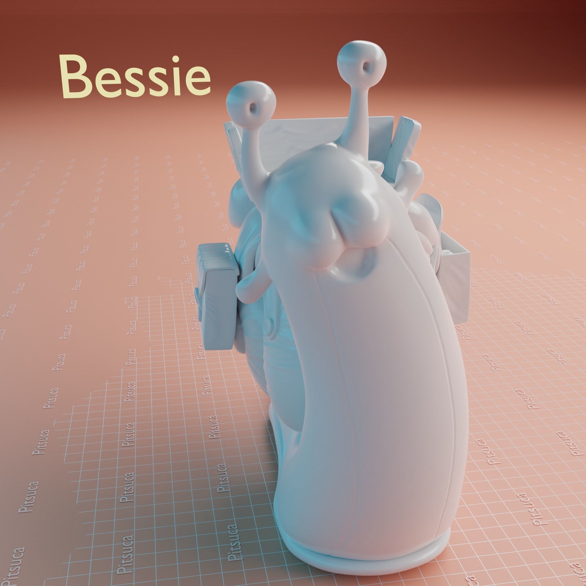Bessie the snail from Amphibia 3D print model_3