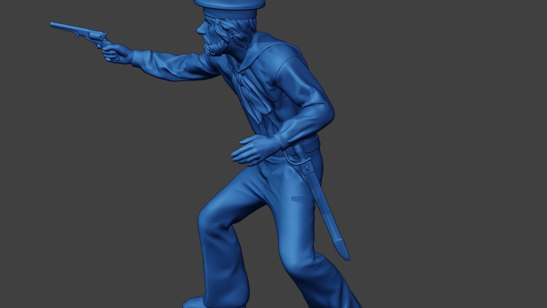 American Sailor Civil War Union Shoot ACWUS2 3D print model_26