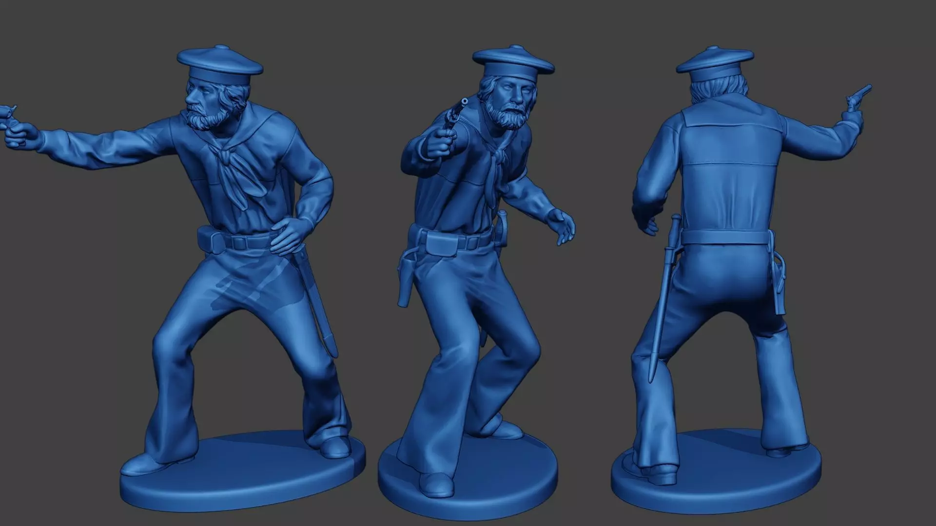 American Sailor Civil War Union Shoot ACWUS2 3D print model_0