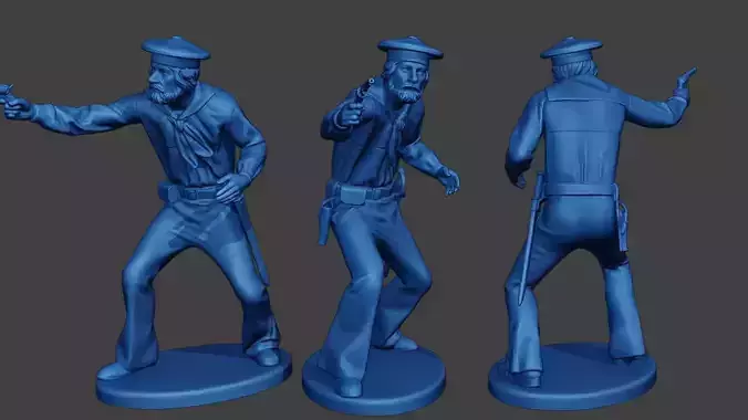 American Sailor Civil War Union Shoot ACWUS2 3D print model