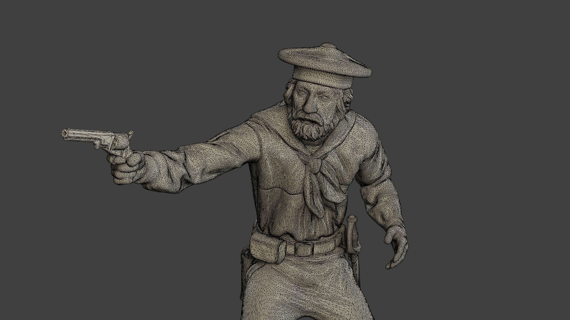 American Sailor Civil War Union Shoot ACWUS2 3D print model_12