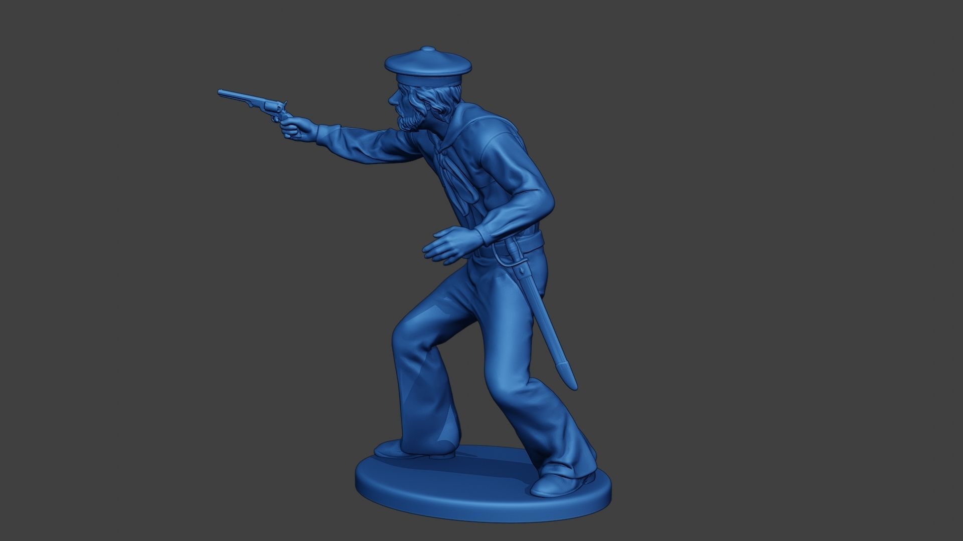 American Sailor Civil War Union Shoot ACWUS2 3D print model_4