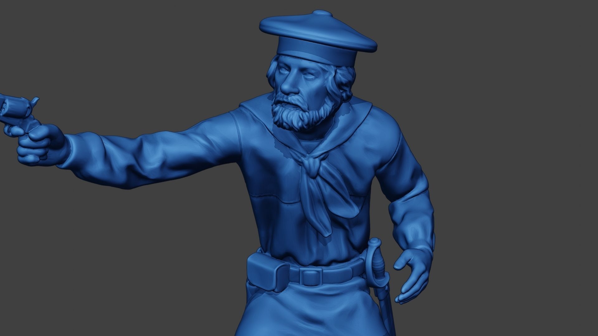 American Sailor Civil War Union Shoot ACWUS2 3D print model_18