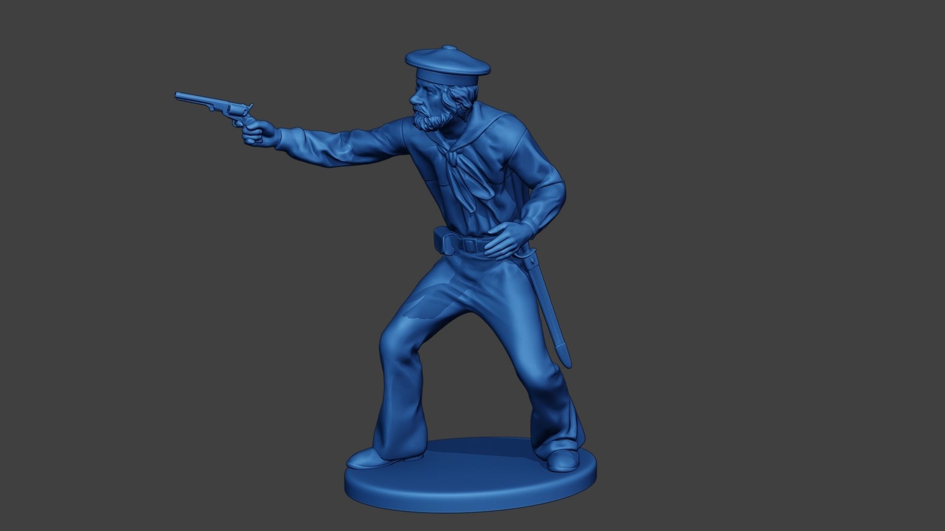 American Sailor Civil War Union Shoot ACWUS2 3D print model_3