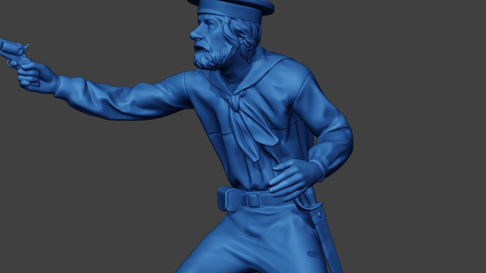 American Sailor Civil War Union Shoot ACWUS2 3D print model_17