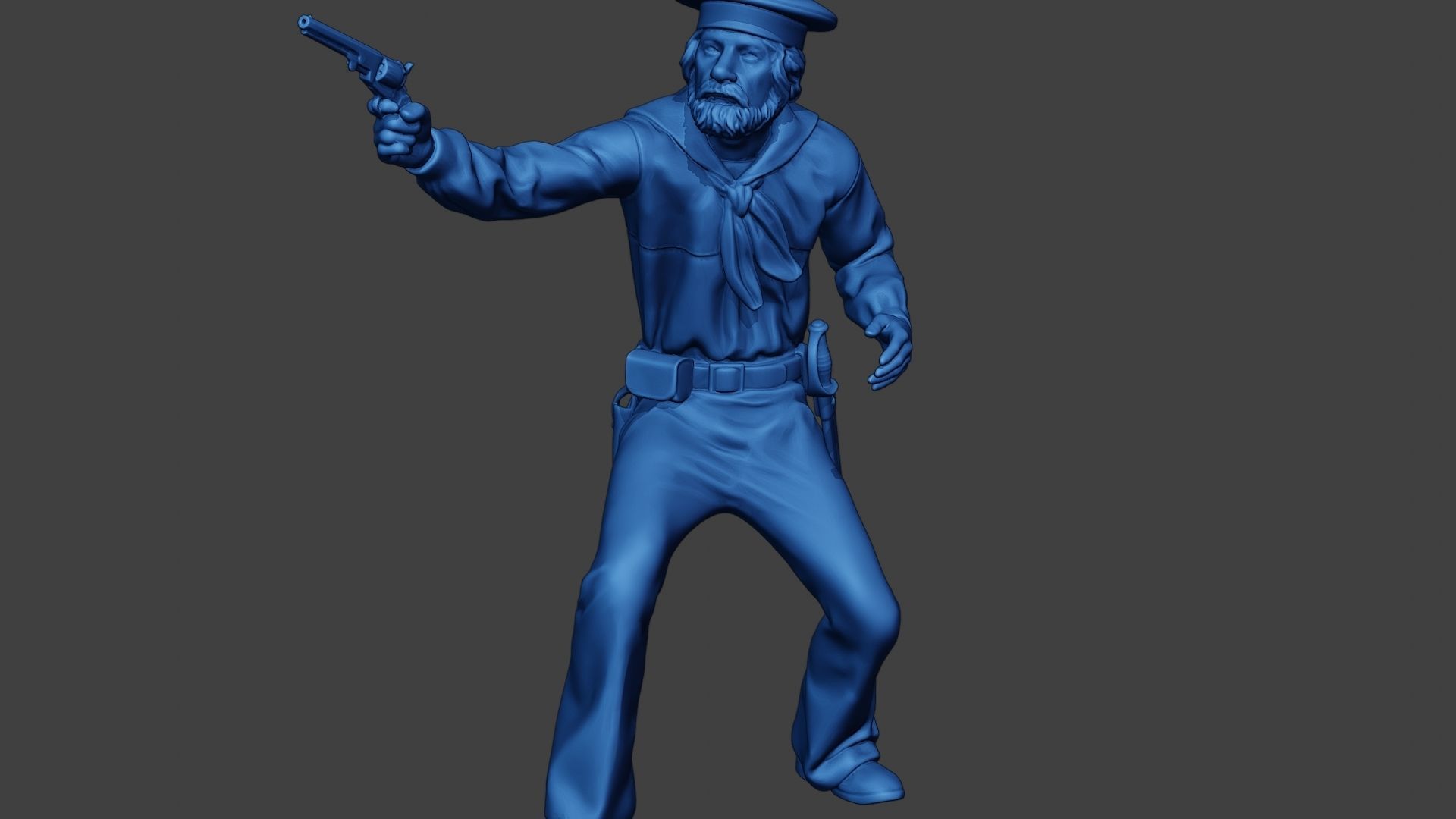 American Sailor Civil War Union Shoot ACWUS2 3D print model_27