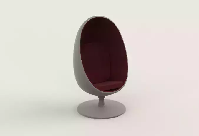 Basic Egg Chair 3D Model