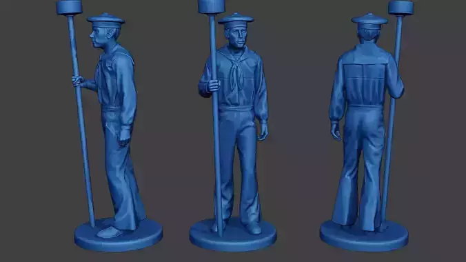 American Sailor Civil War Union StandTool ACWUS2 3D print model