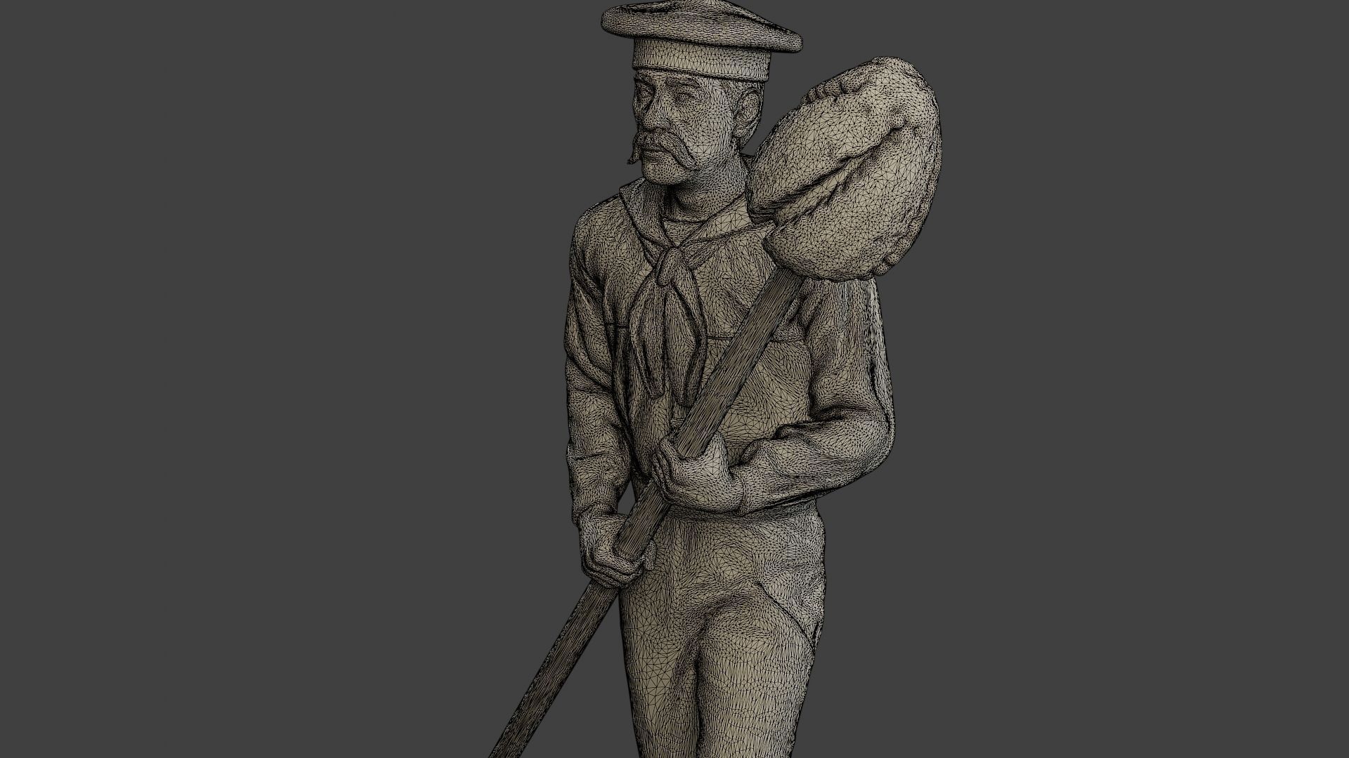 American Sailor Civil War Union ToolB ACWUS2 3D print model_12