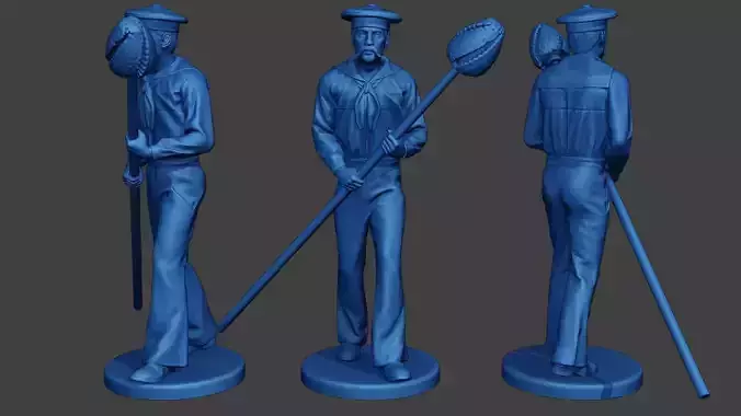 American Sailor Civil War Union ToolB ACWUS2 3D print model