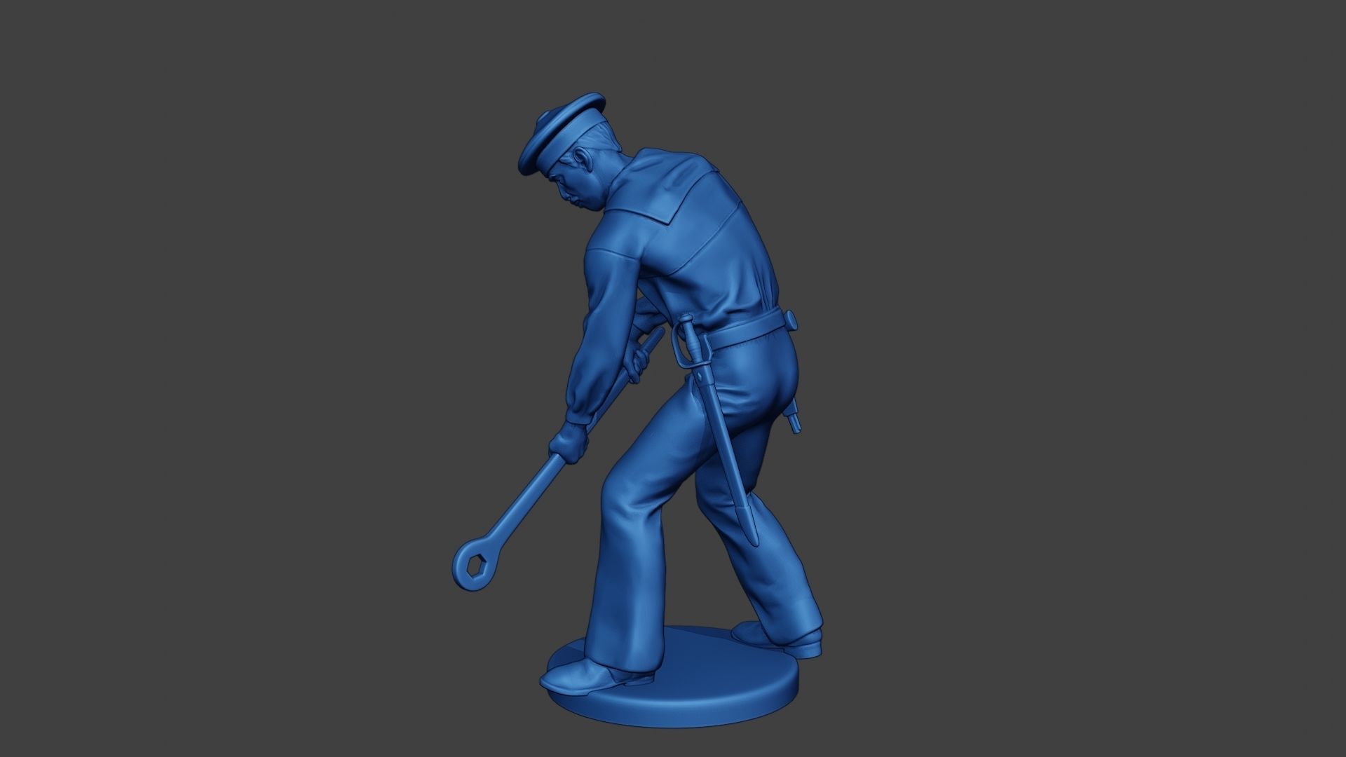 American Sailor Civil War Union wrench ACWUS2 3D print model_4