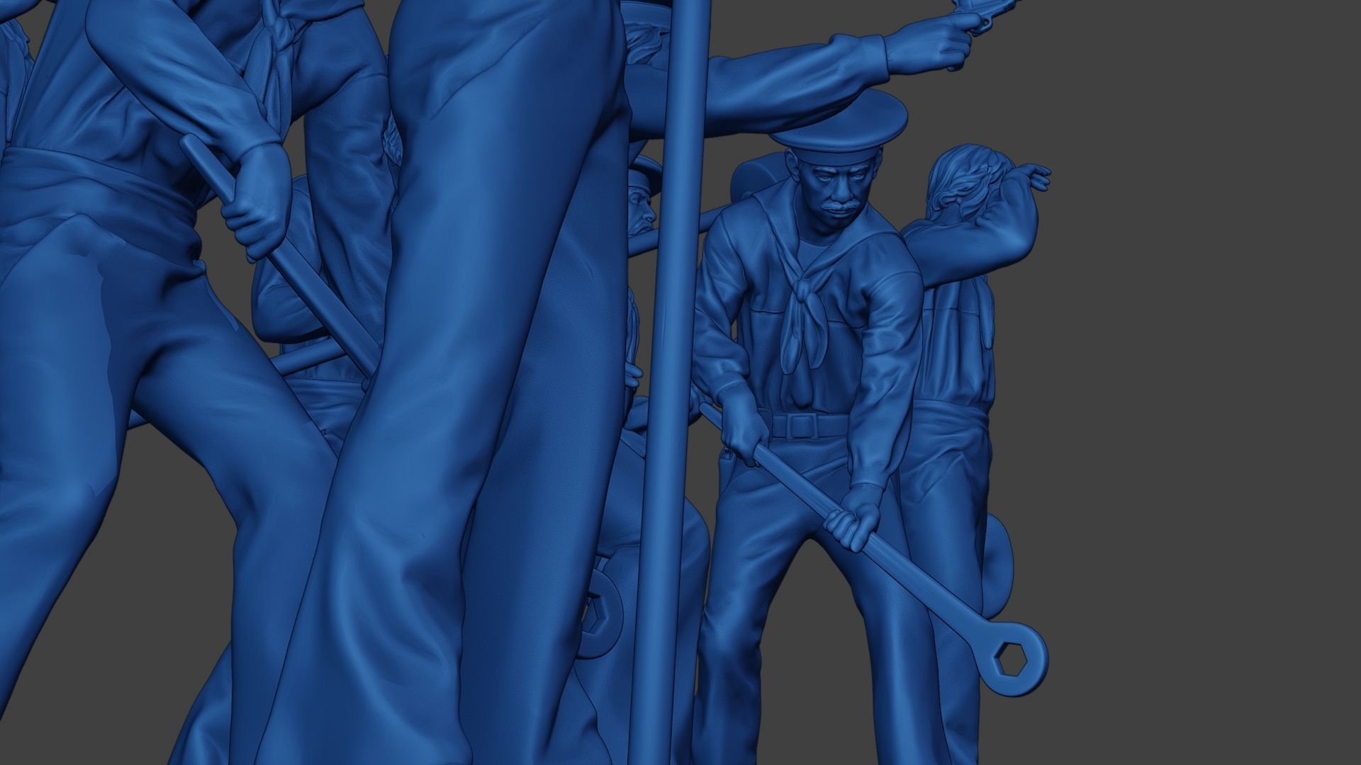 American Sailors Civil War Union Pack2 ACWUS2 3D Model Collection_16