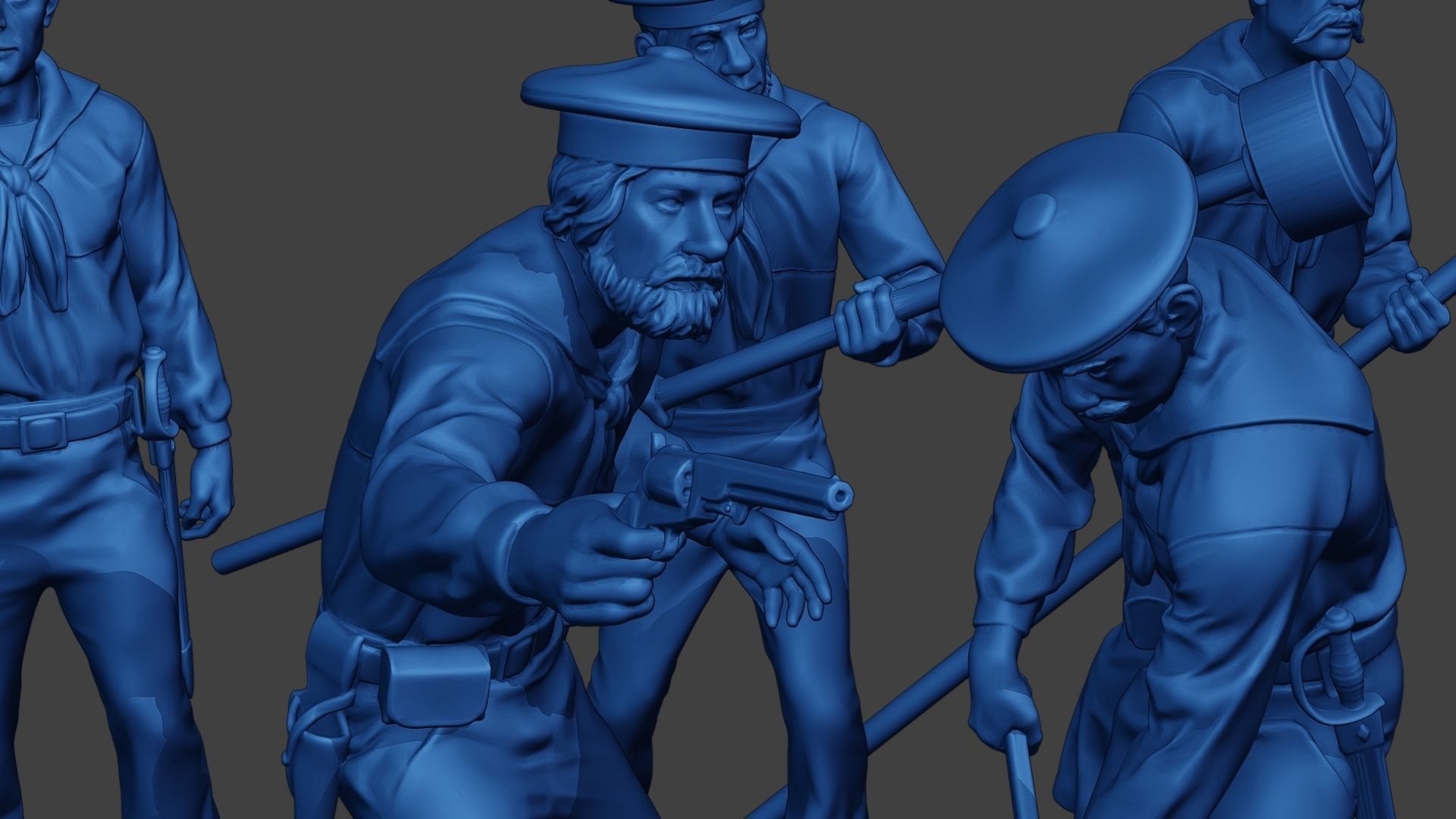 American Sailors Civil War Union Pack2 ACWUS2 3D Model Collection_18