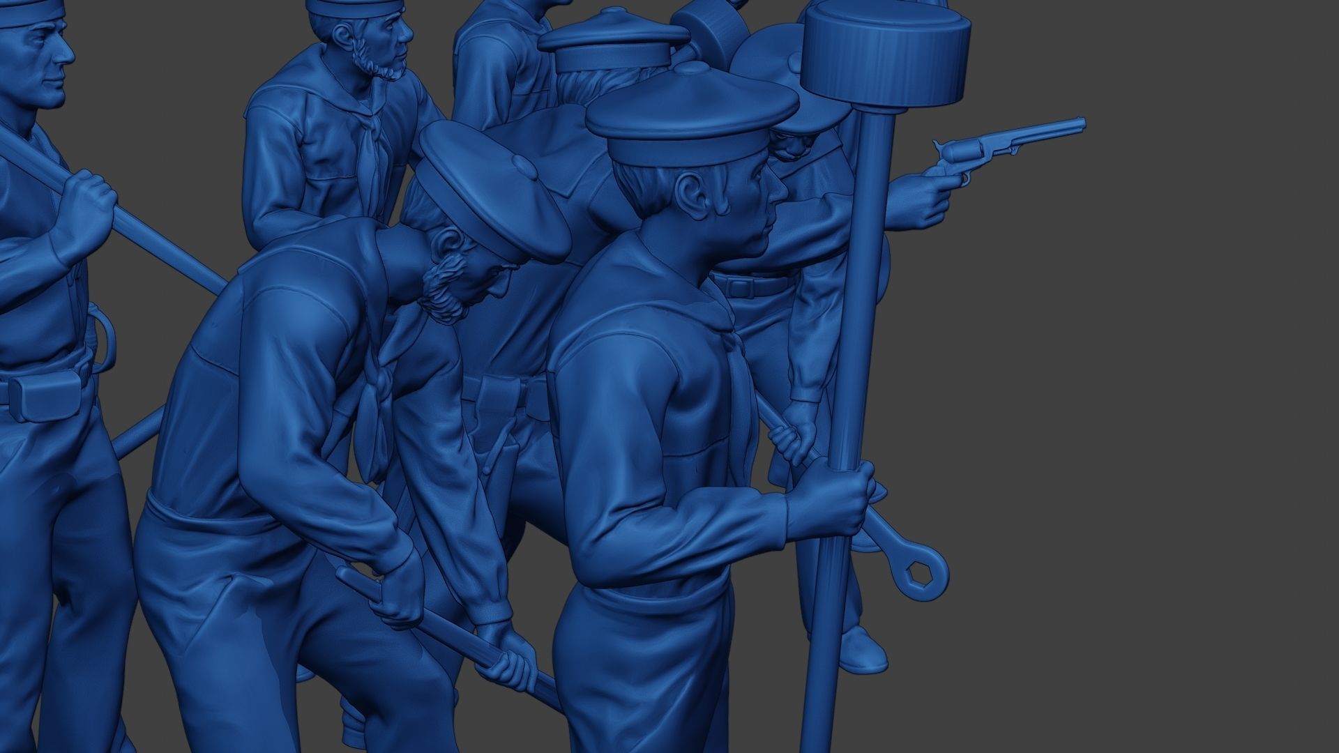 American Sailors Civil War Union Pack2 ACWUS2 3D Model Collection_21