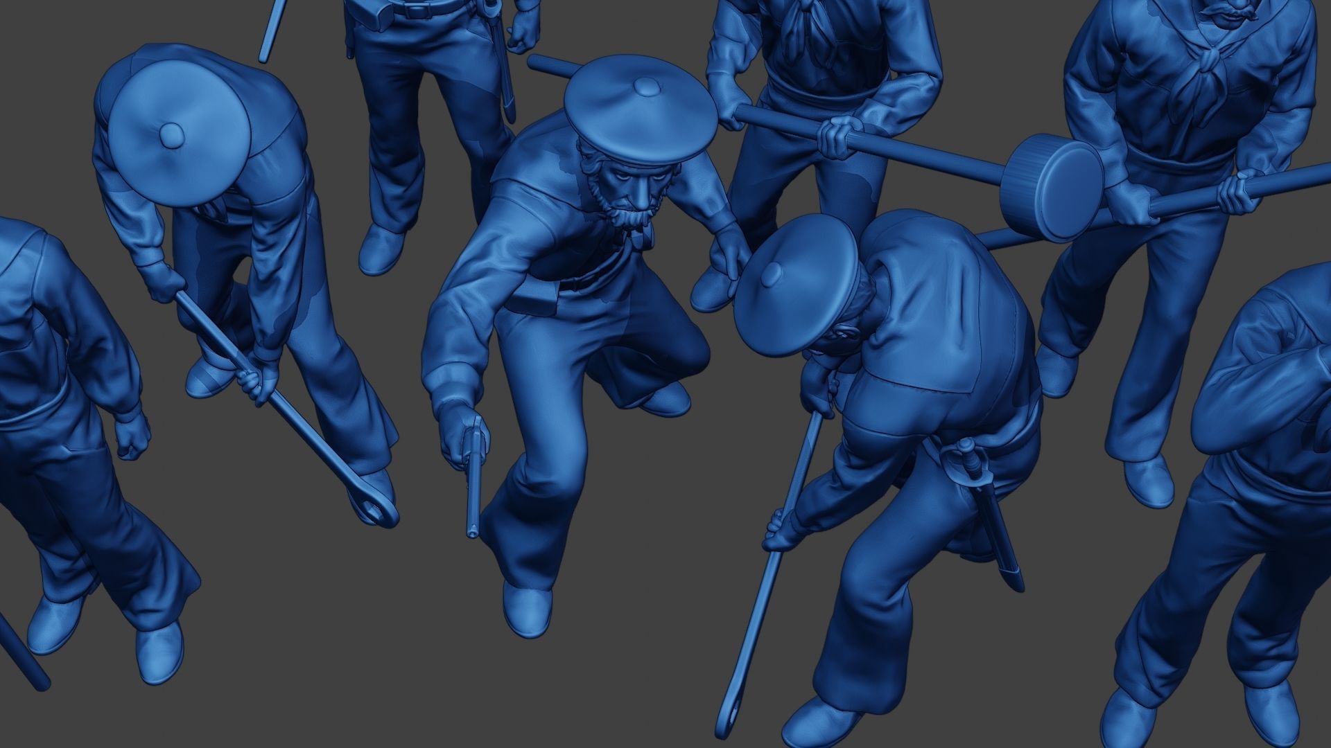 American Sailors Civil War Union Pack2 ACWUS2 3D Model Collection_23