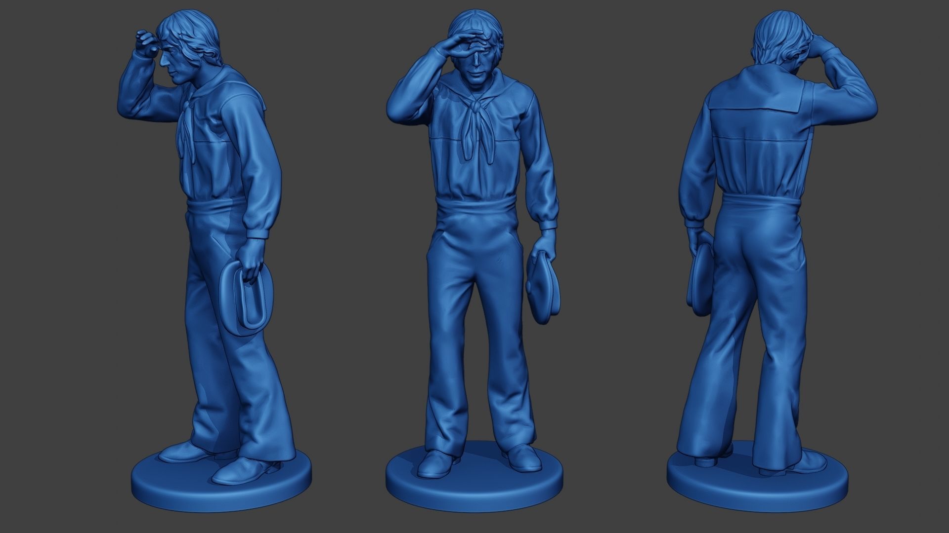 American Sailors Civil War Union Pack2 ACWUS2 3D Model Collection_5