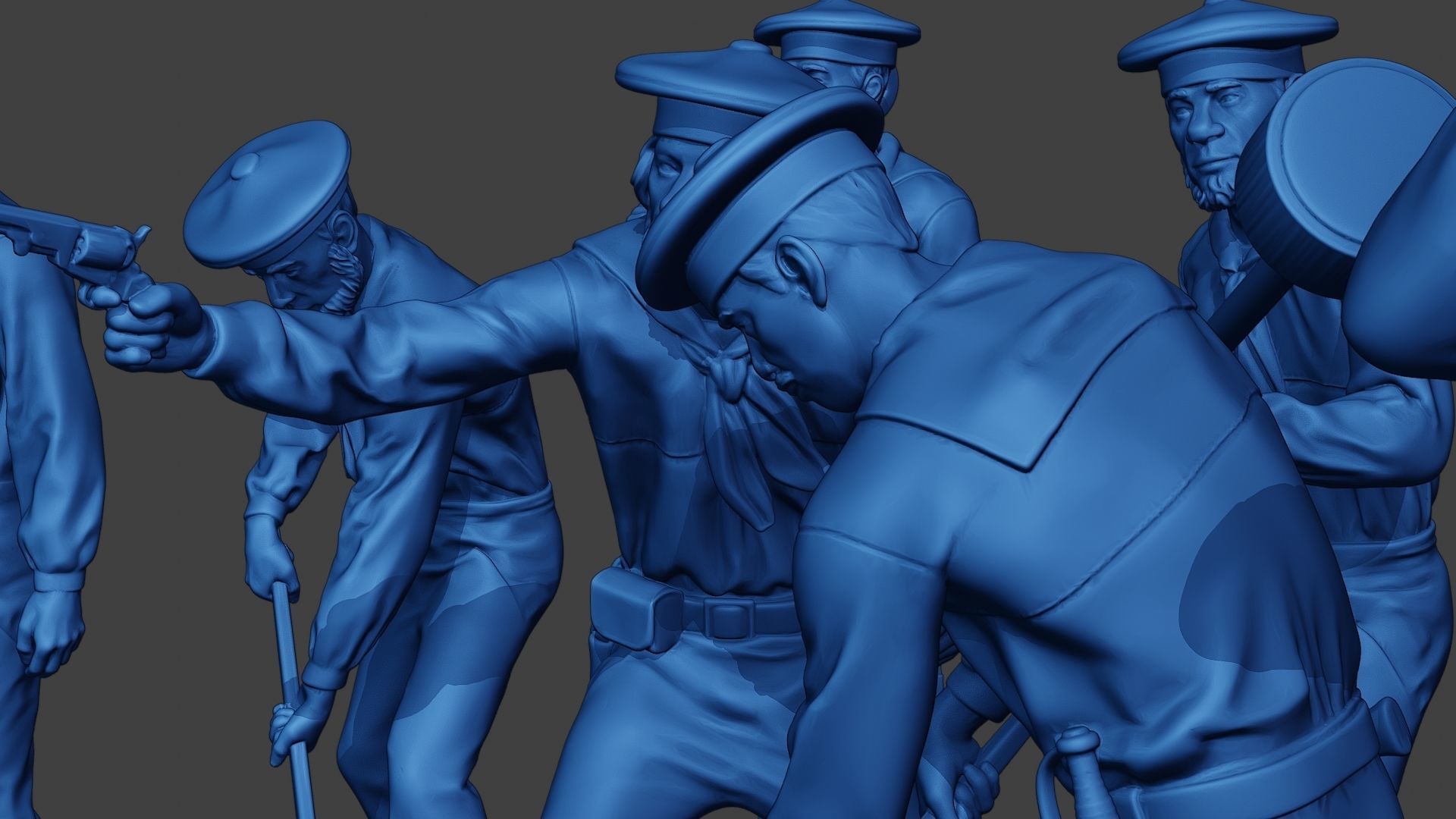 American Sailors Civil War Union Pack2 ACWUS2 3D Model Collection_17