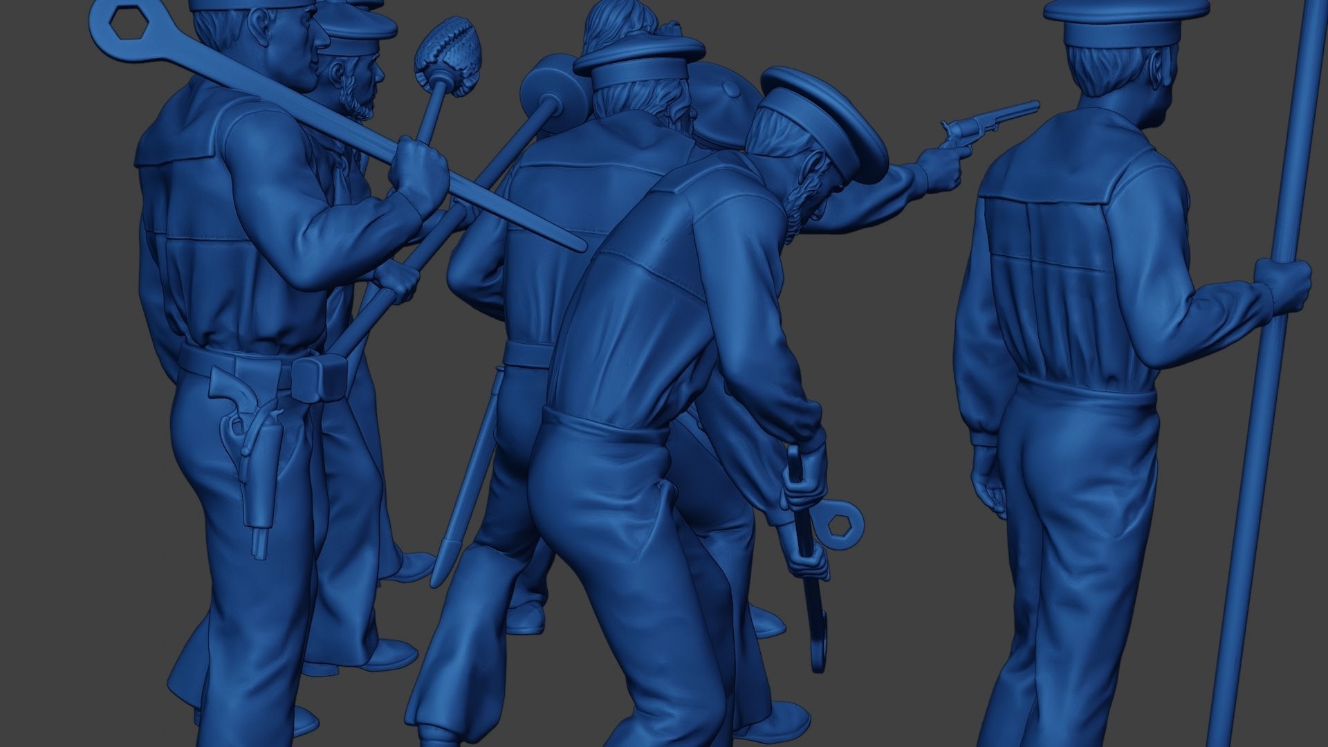 American Sailors Civil War Union Pack2 ACWUS2 3D Model Collection_20