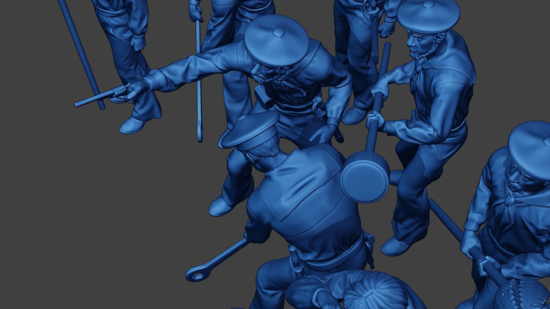 American Sailors Civil War Union Pack2 ACWUS2 3D Model Collection_19