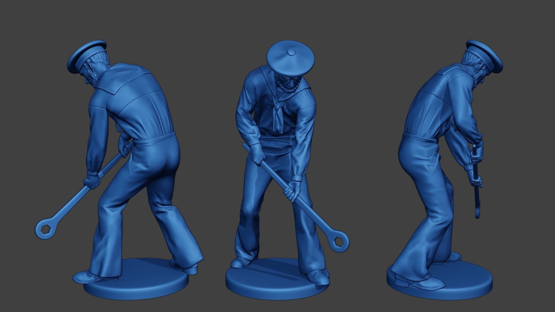 American Sailors Civil War Union Pack2 ACWUS2 3D Model Collection_6