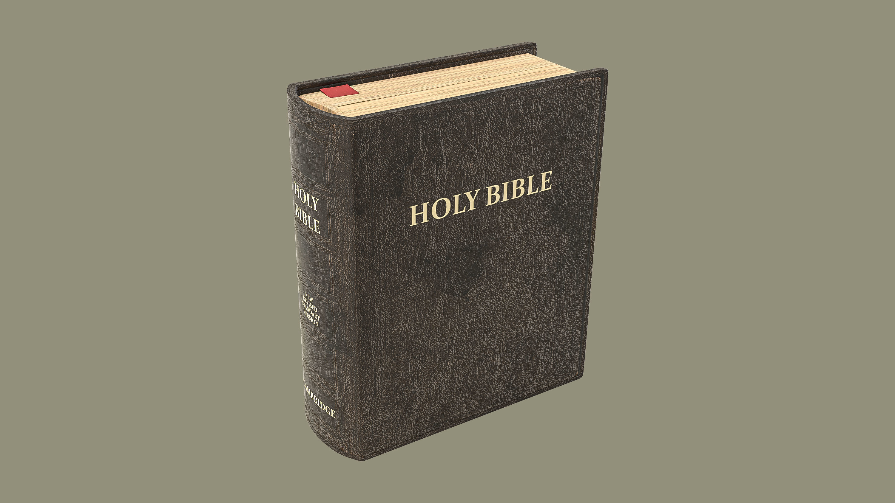 HolyBible with open book animation 3D model_3