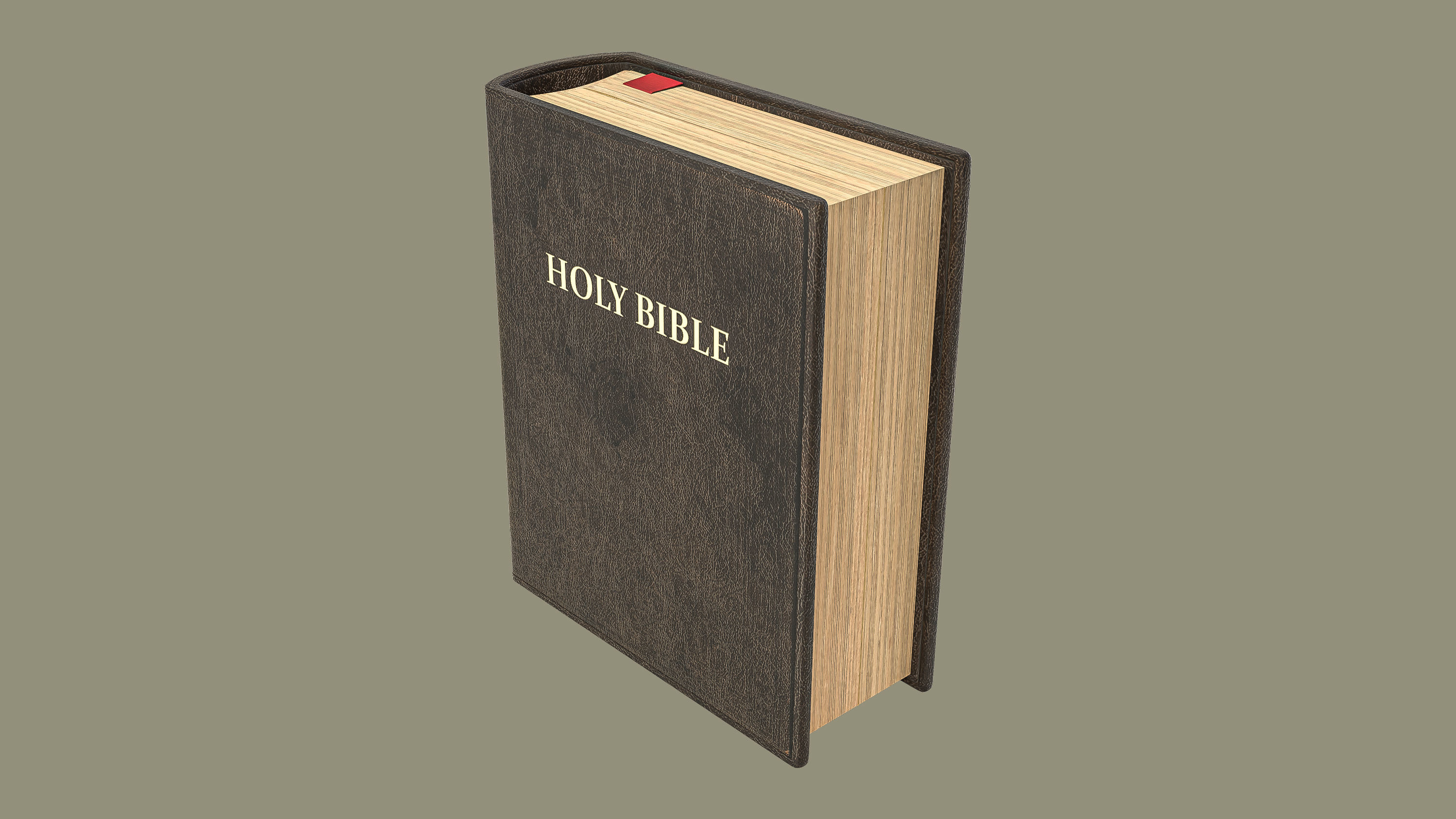 HolyBible with open book animation 3D model_4
