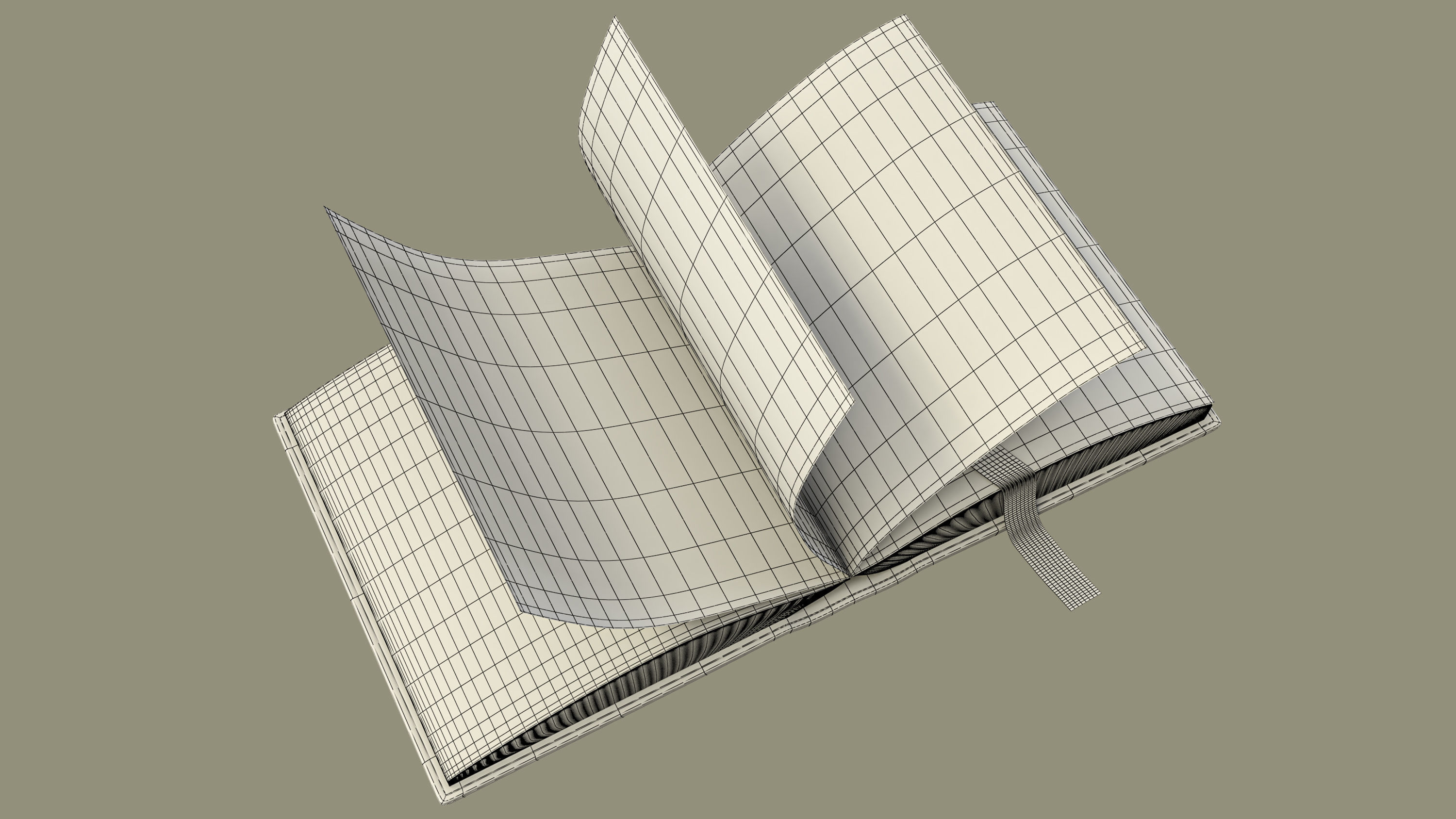 HolyBible with open book animation 3D model_7