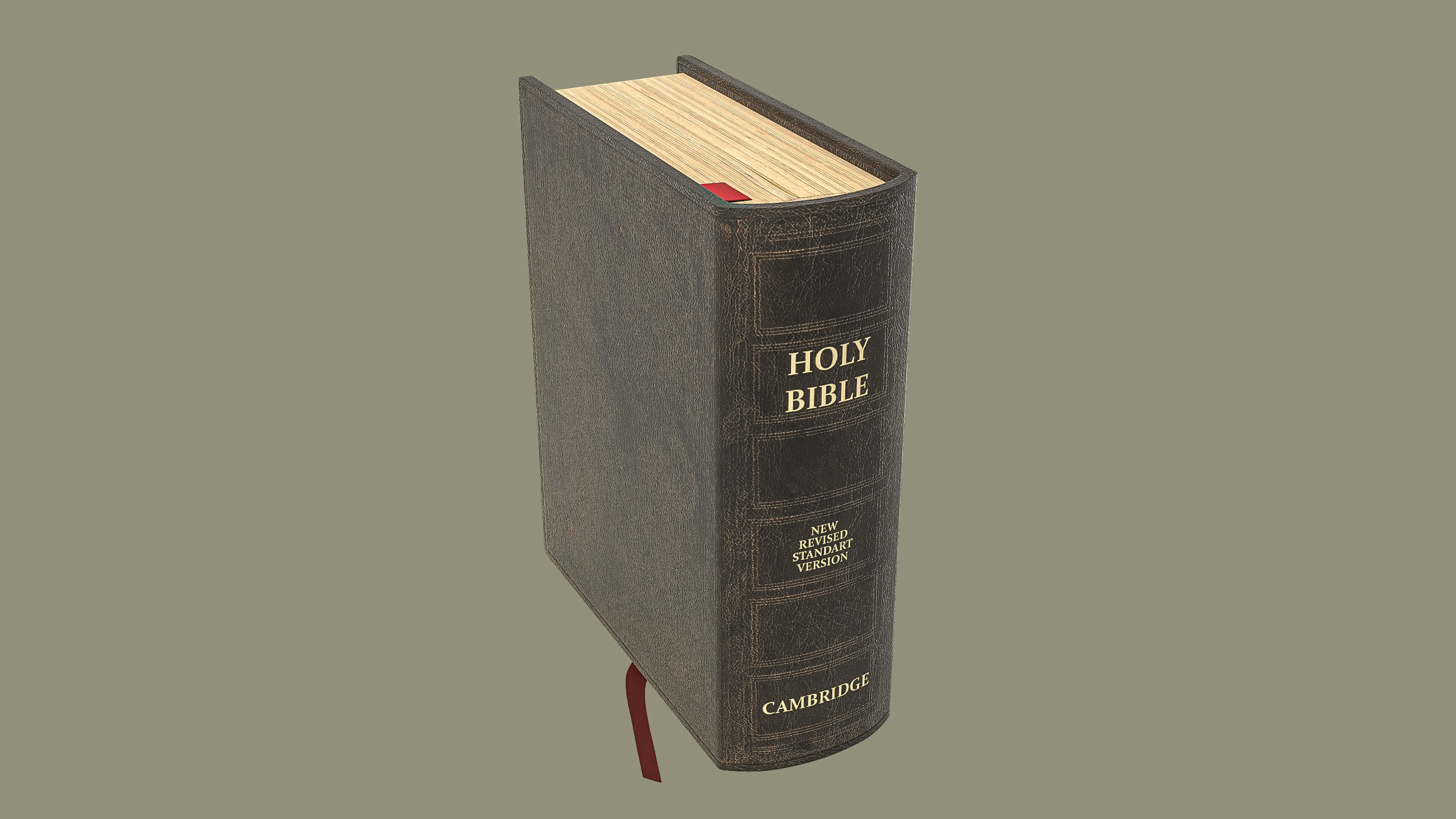 HolyBible with open book animation 3D model_5