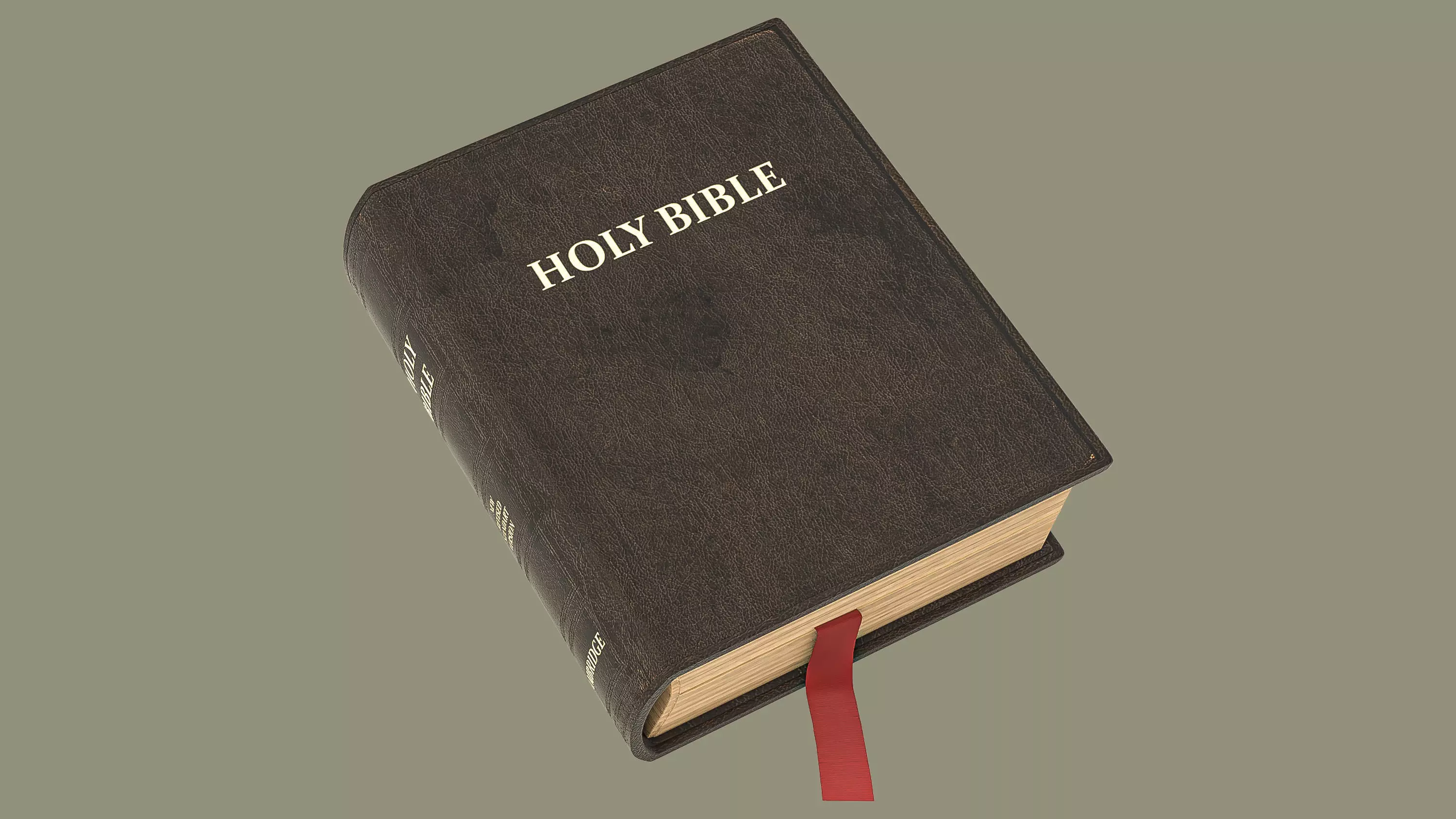 HolyBible with open book animation 3D model_0