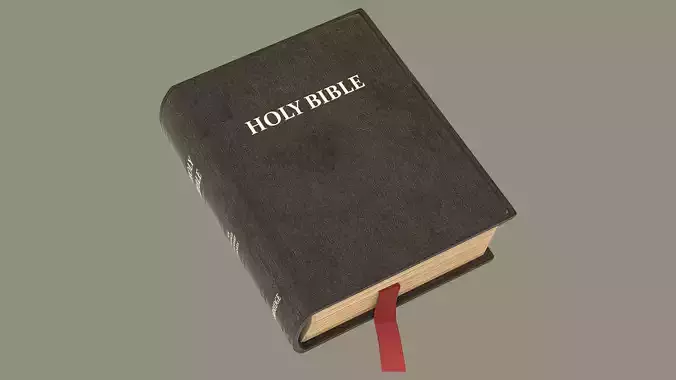 HolyBible with open book animation 3D model