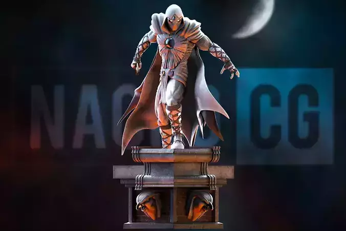 Fan Art Moon Knight - Statue 3D print model