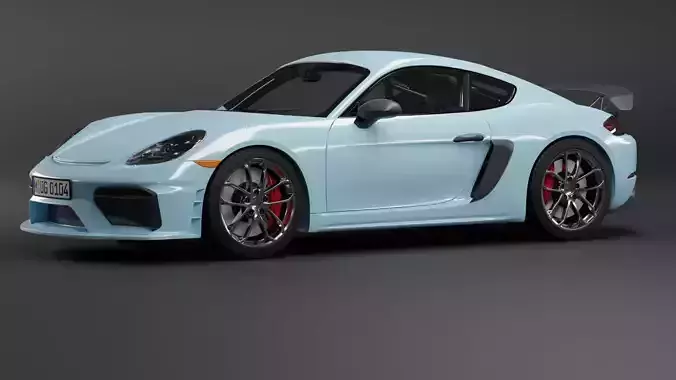 Porsche 718 Cayman GT4 Free 3D model