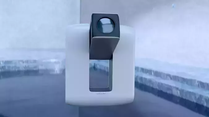 Futuristic modern telescope 3D model