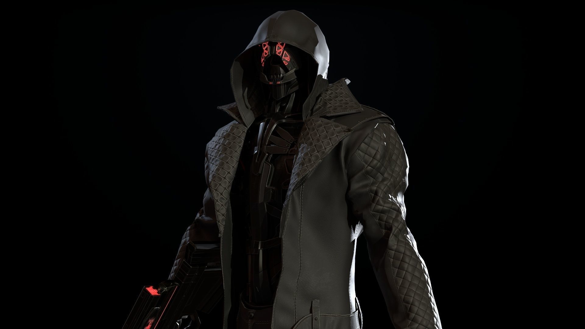 CyborgMan devil may cry character Low-poly 3D model_34