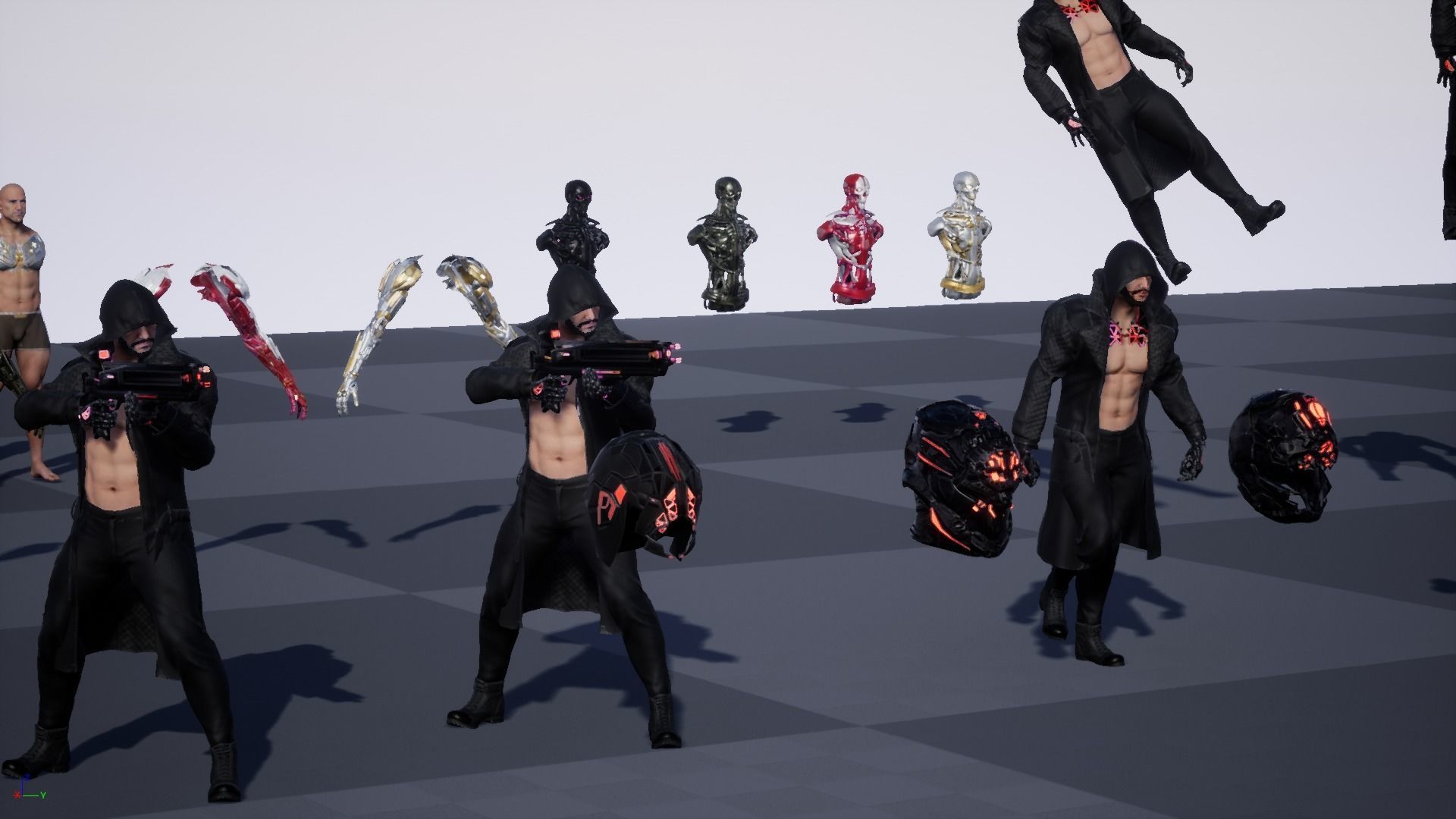 CyborgMan devil may cry character Low-poly 3D model_48