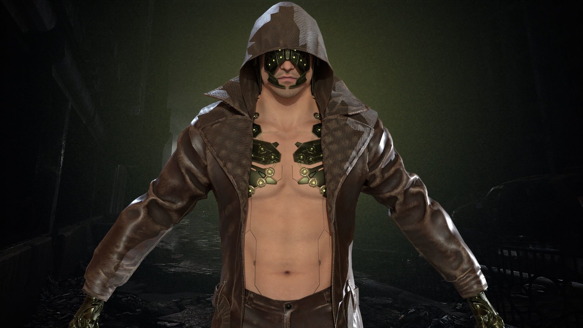 CyborgMan devil may cry character Low-poly 3D model_38