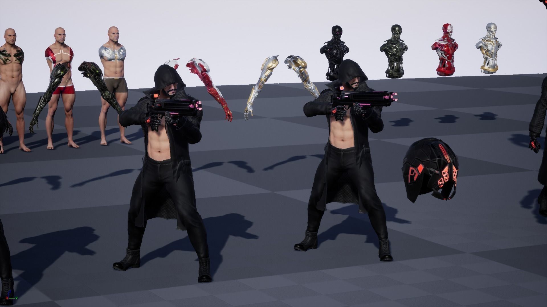 CyborgMan devil may cry character Low-poly 3D model_45