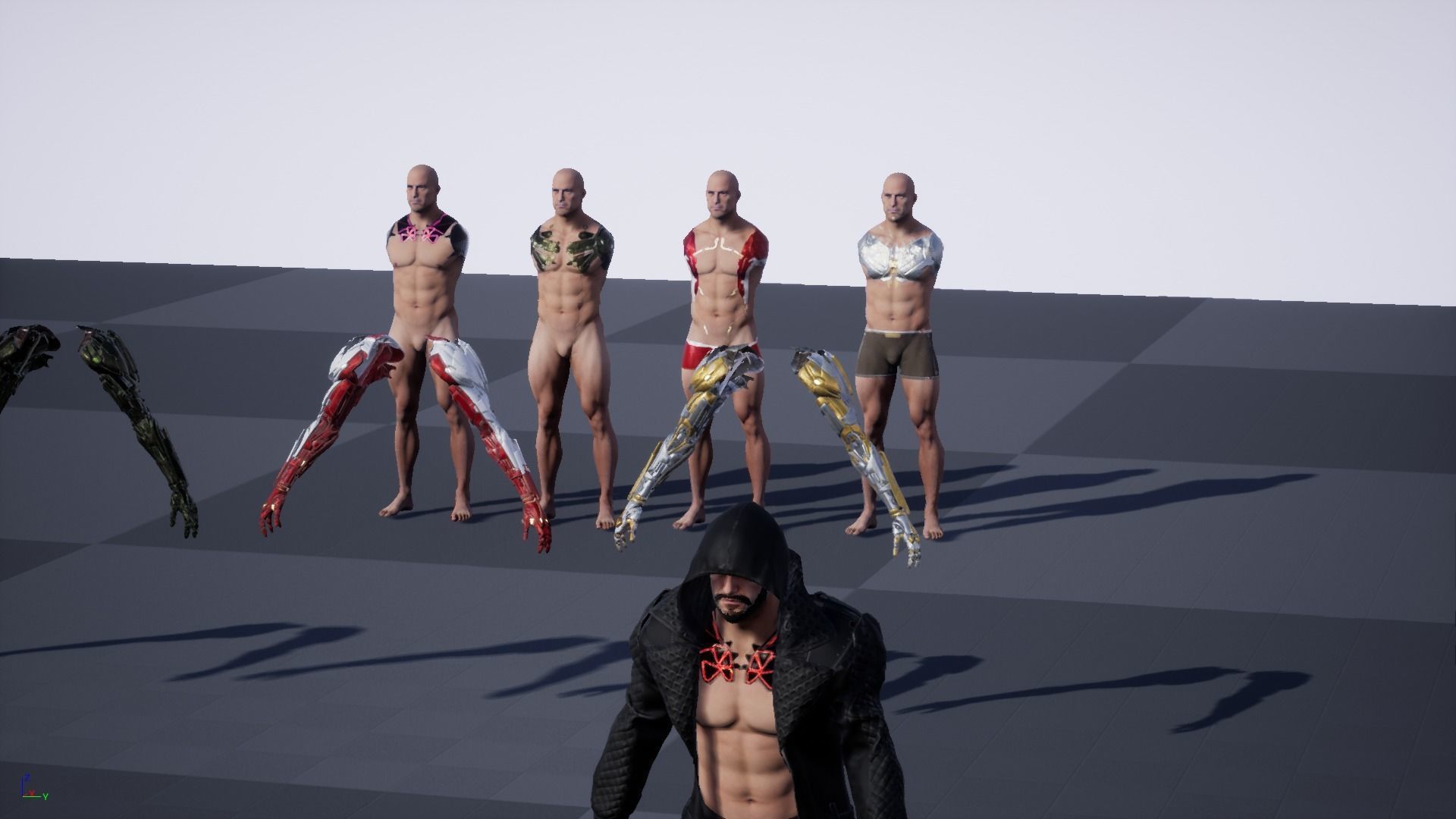 CyborgMan devil may cry character Low-poly 3D model_49