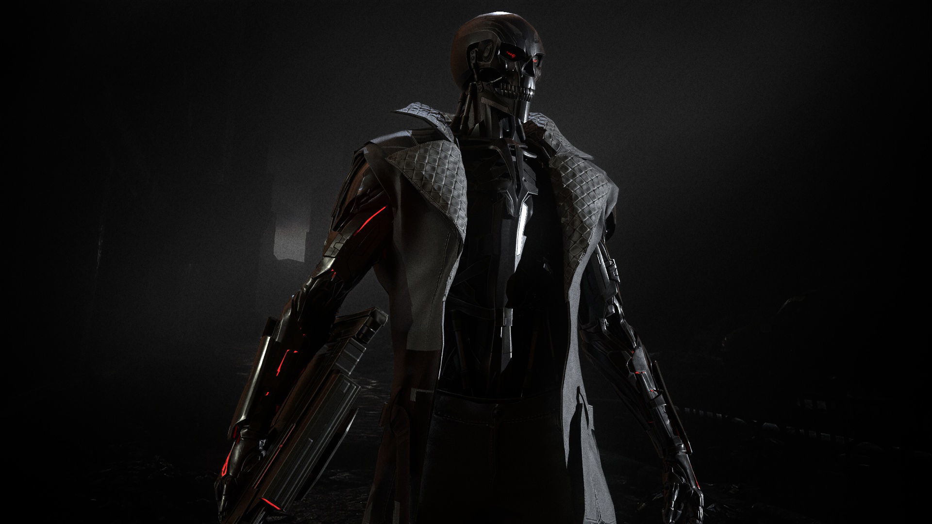 CyborgMan devil may cry character Low-poly 3D model_2