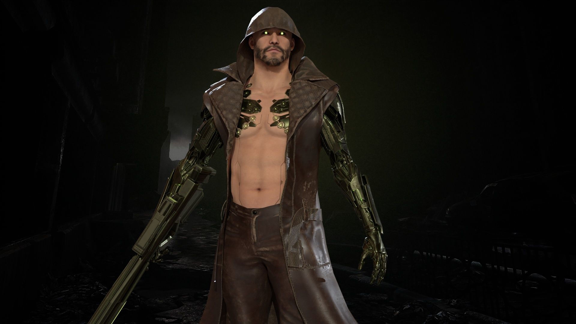 CyborgMan devil may cry character Low-poly 3D model_10