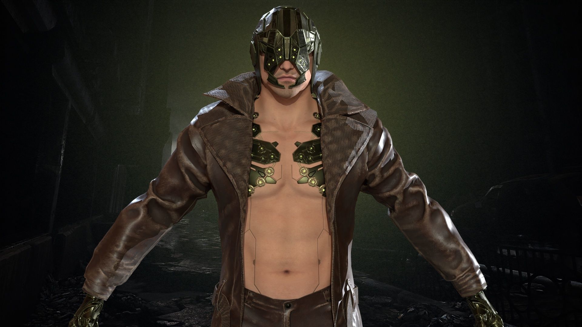 CyborgMan devil may cry character Low-poly 3D model_32