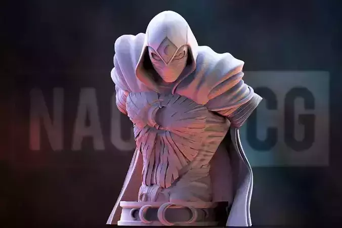 Fan Art Moon Knight - Bust 3D print model