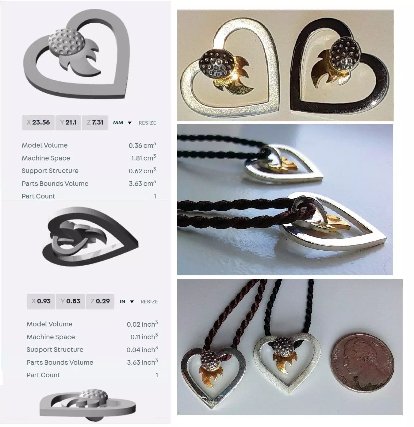 Matchstick Flame Pendant - Baby You Light My Fire 3D print model