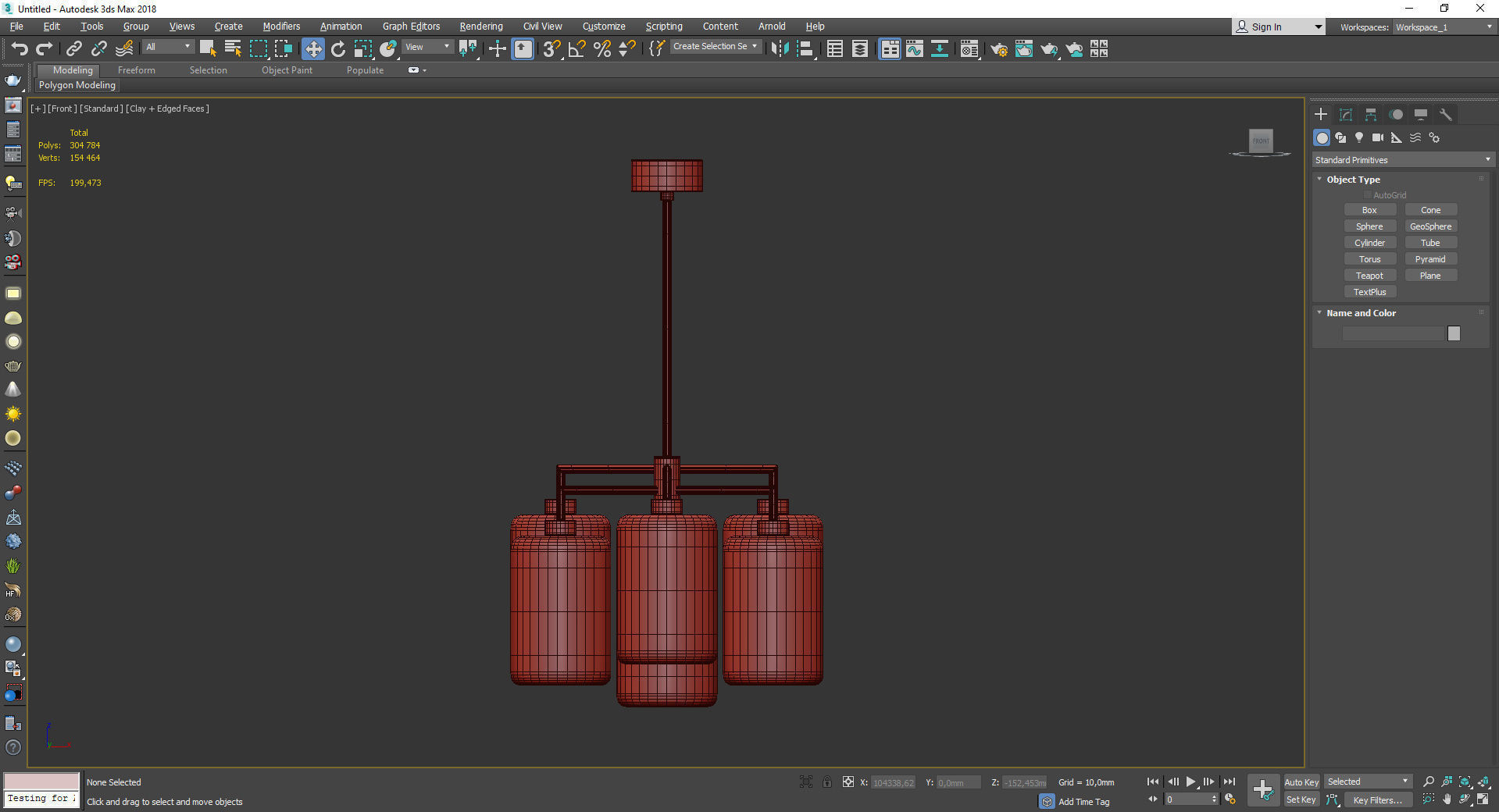 LOUISE ROUND CHANDELIER Low-poly 3D model_2