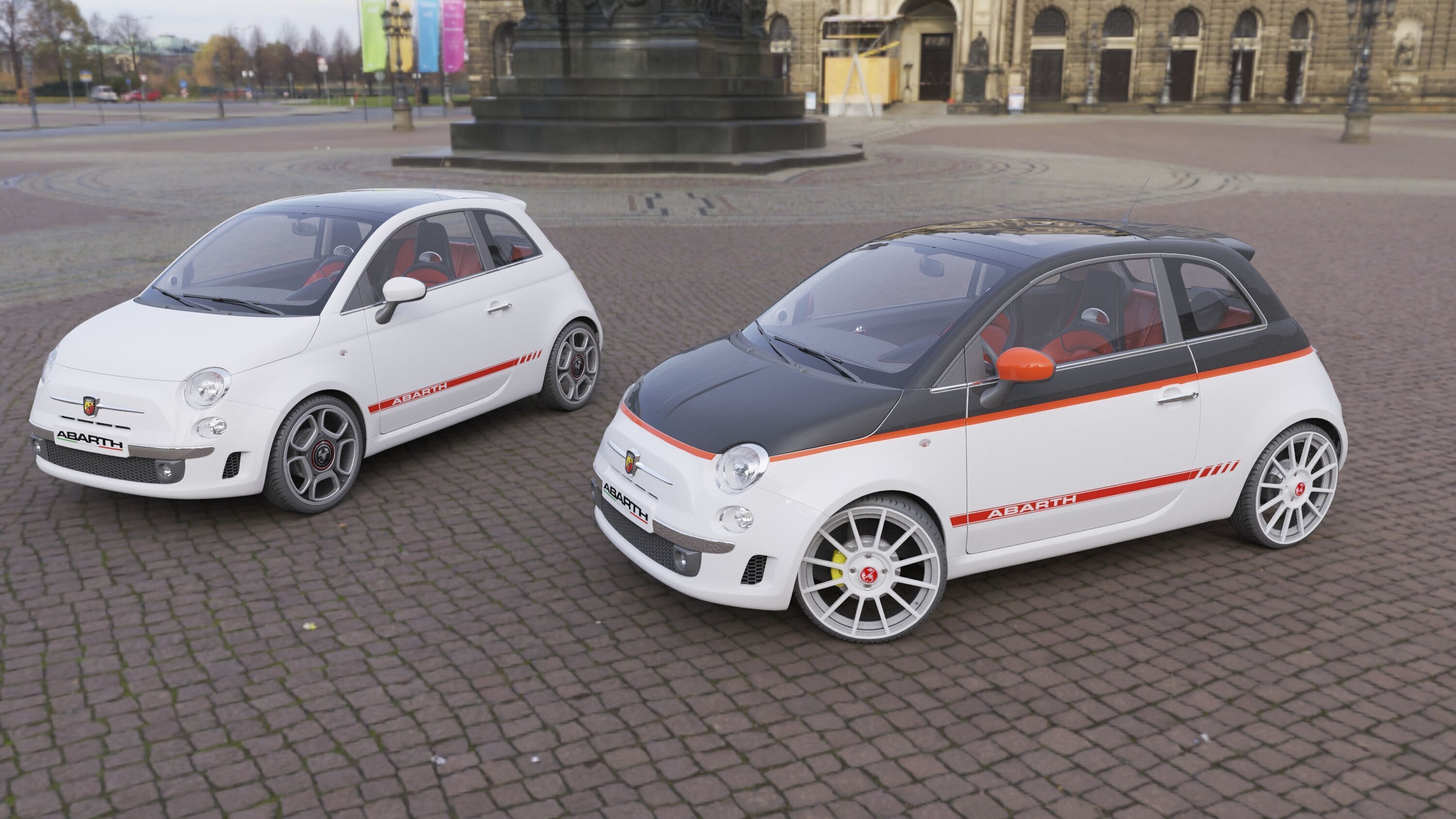 Fiat 500 Abarth 3D model_3