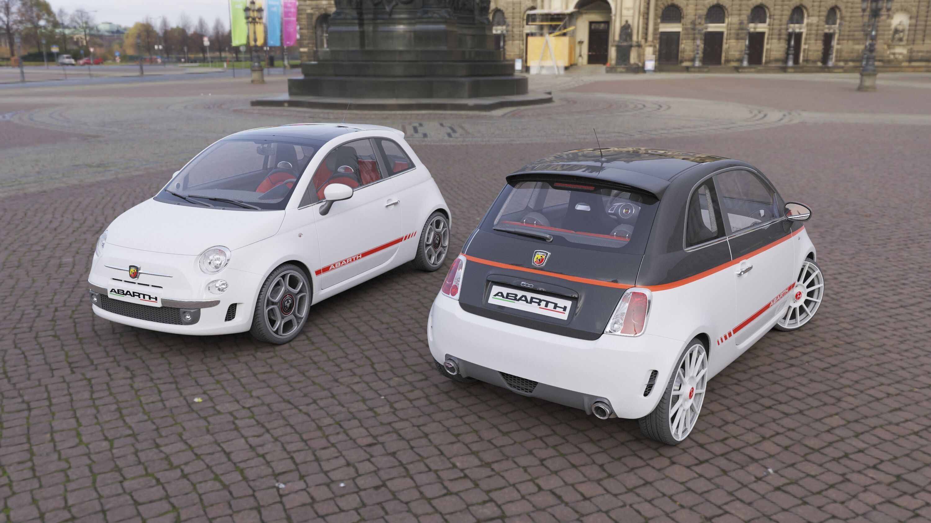 Fiat 500 Abarth 3D model_1